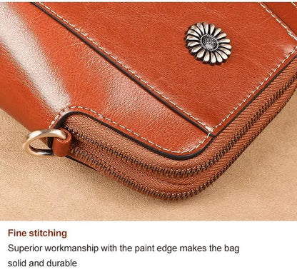 Crossbody Bag Leather-Look Multiple Compartments & Adjustable Strap