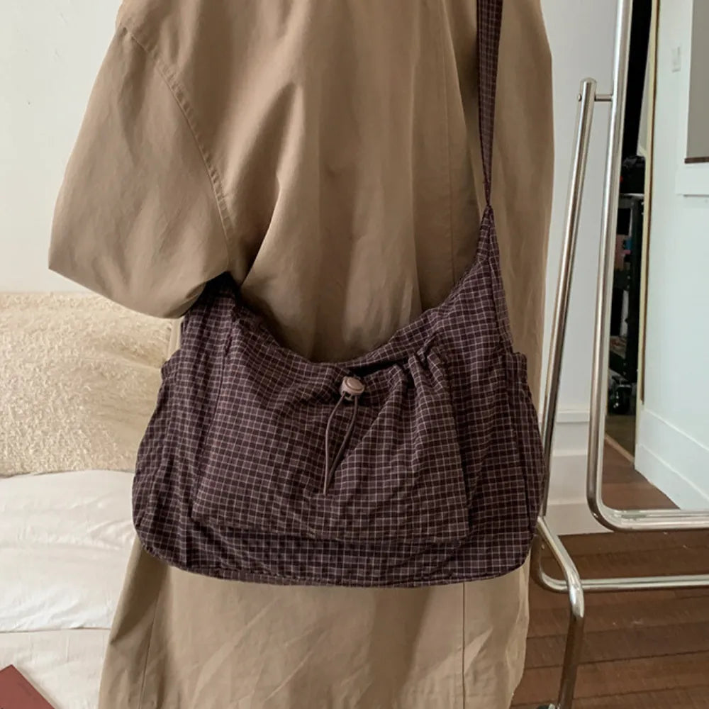 Crossbody Bag Waterproof Nylon Padded Laptop Compartment