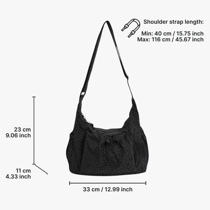 Crossbody Bag Waterproof Nylon Padded Laptop Compartment