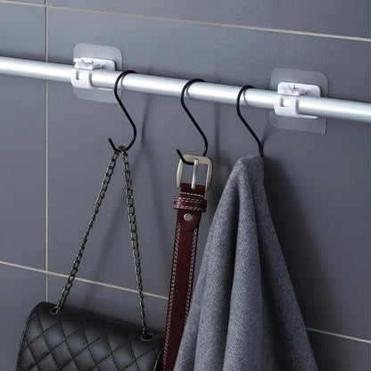 Curtain Rod Holders Peel-And-Stick Multi-Surface