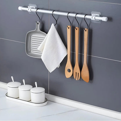 Curtain Rod Holders Peel-And-Stick Multi-Surface