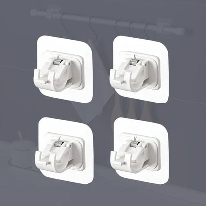 Curtain Rod Holders Peel-And-Stick Multi-Surface