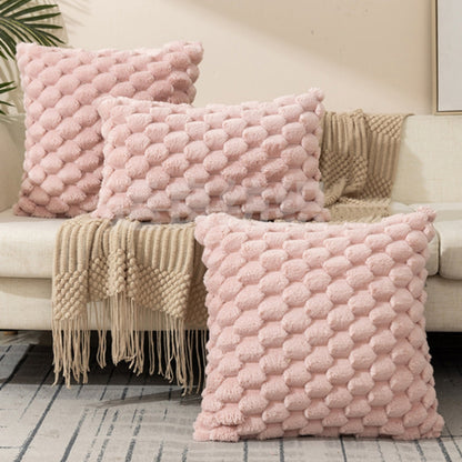 Cushion Cover Plush Velvet 3D Embossed Machine Washable
