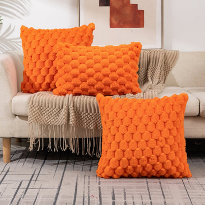 Cushion Cover Plush Velvet 3D Embossed Machine Washable