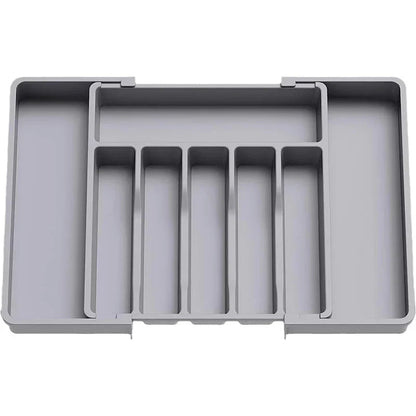 Cutlery Drawer Organizer Adjustable 13-22.4 Inch Non-Slip & Dishwasher-Safe