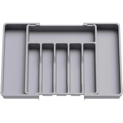 Cutlery Drawer Organizer Adjustable 13-22.4 Inch Non-Slip Food-Safe PP