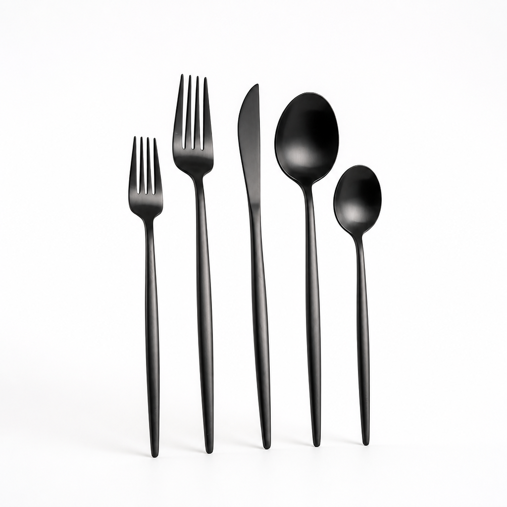 Cutlery Set Matte Stainless Steel Dishwasher Safe