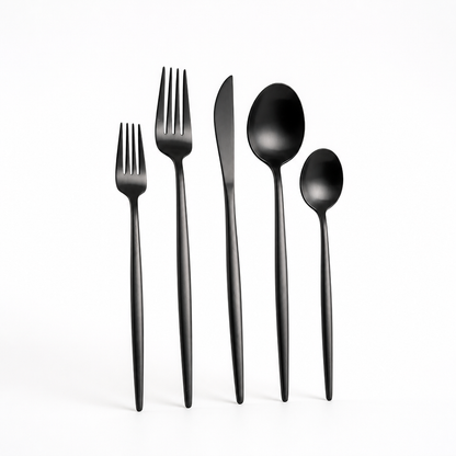 Cutlery Set Matte Stainless Steel Dishwasher Safe
