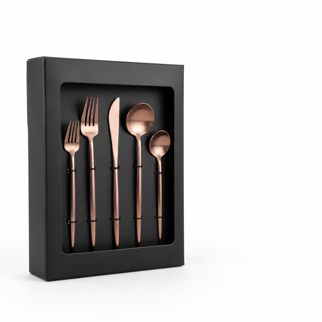Cutlery Set Matte Stainless Steel Dishwasher Safe