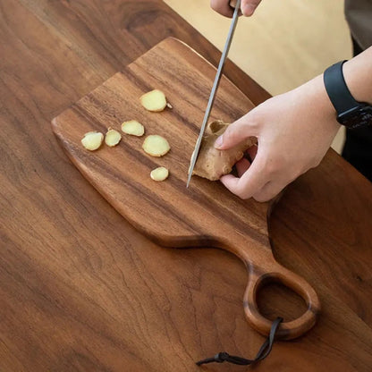 Cutting Board Set Solid Walnut Two-Piece Loop Handles