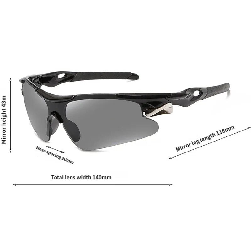 Cycling Sunglasses Windproof Frame UV Protection & Water-Resistant