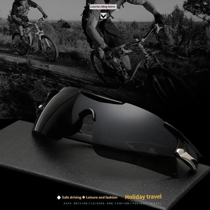 Cycling Sunglasses Windproof Frame UV Protection & Water-Resistant