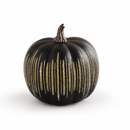 Decorative Pumpkin Glitter Star Warm LED 6-Hour Timer