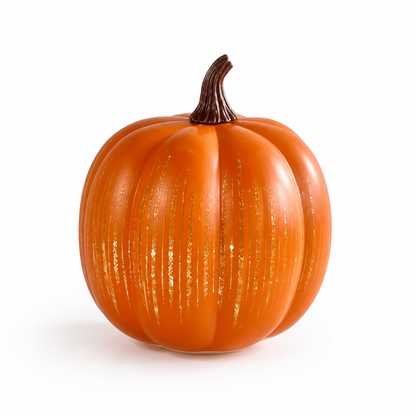 Decorative Pumpkin Glitter Star Warm LED 6-Hour Timer