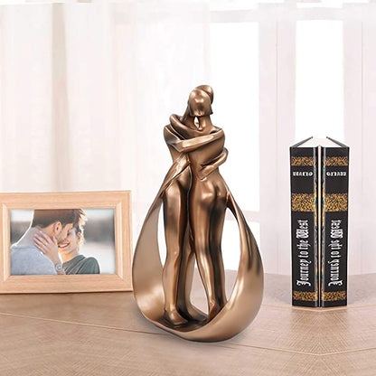 Decorative Sculpture Bronze-Effect Resin Shelf Accent