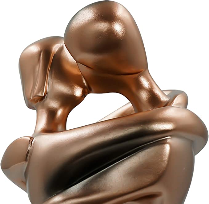 Decorative Sculpture Bronze-Effect Resin Shelf Accent