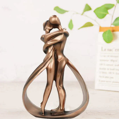 Decorative Sculpture Bronze-Effect Resin Shelf Accent
