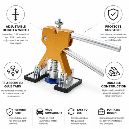 Dent Puller Adjustable Height & Width Silicone Base