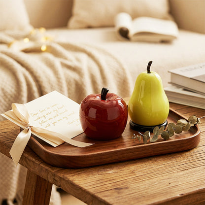 Dental Floss Organizer Dustproof Lid Apple & Pear Design