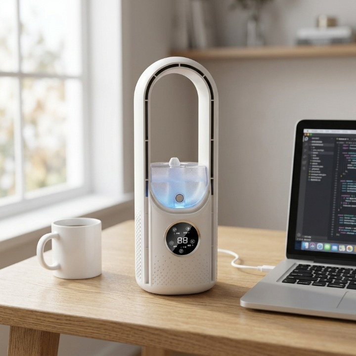 Desk Air Cooler USB Powered 3.38 Fl Oz Tank