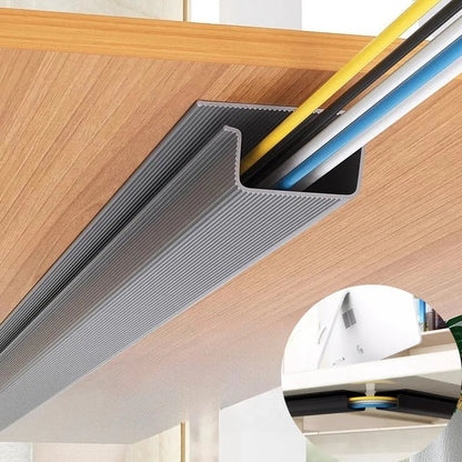 Desk Cable Organizer Self-Adhesive Flip-Open