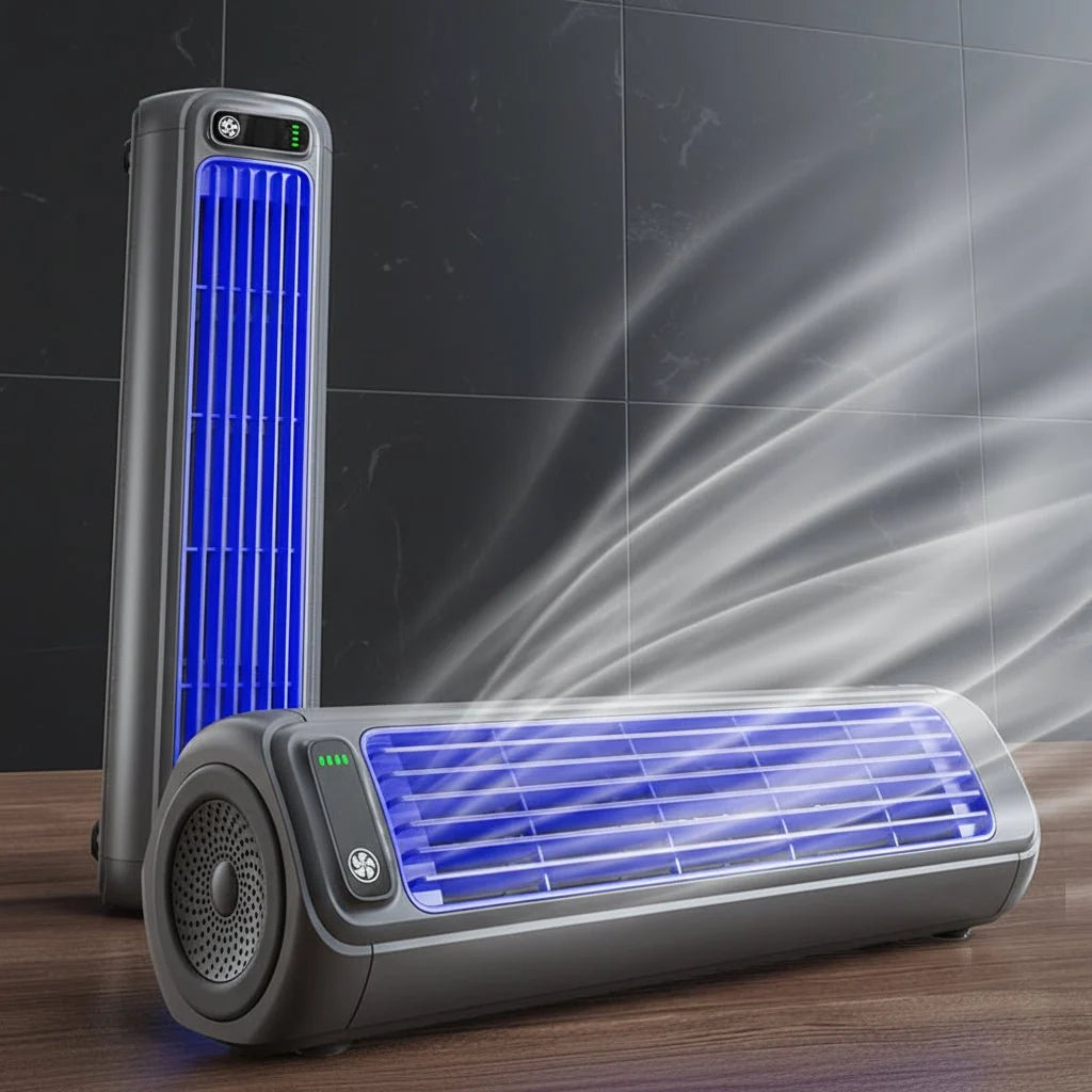Desk Fan Cordless Rechargeable Oscillating Up To 8 Hours