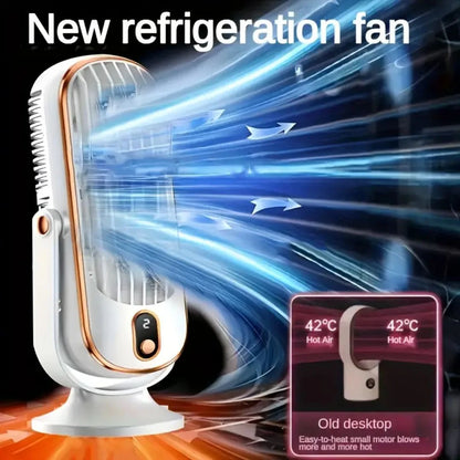 Desk Fan Whisper-Quiet USB Rechargeable & Touch Control