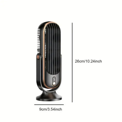 Desk Fan Whisper-Quiet USB Rechargeable & Touch Control