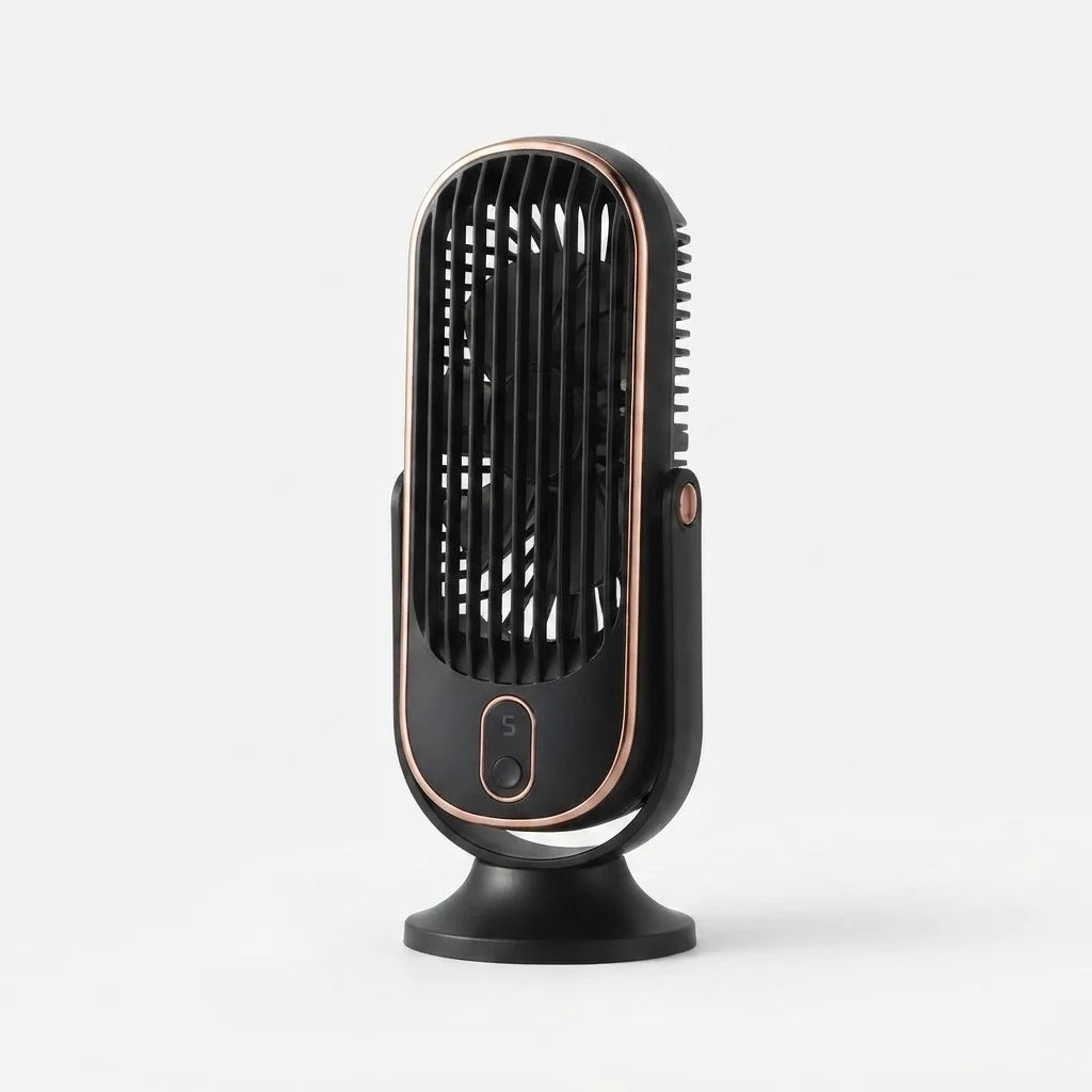 Desk Fan Whisper-Quiet USB Rechargeable & Touch Control