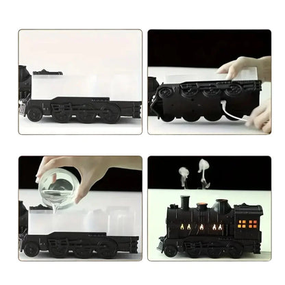 Desk Humidifier Vintage Steam Train Ultrasonic Mist & Aromatherapy