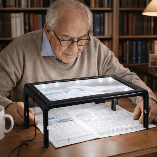Desk Magnifier Foldable Hands-Free 3x LED