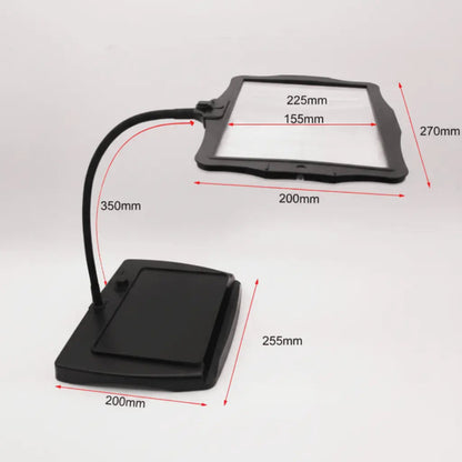 Desk Magnifier Lamp 3x Magnification LED Gooseneck