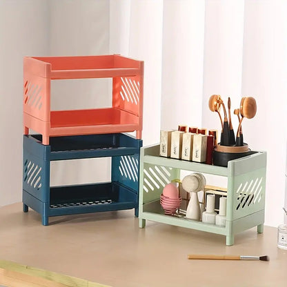Desk Organizer 2-Tier Compact Open Sides