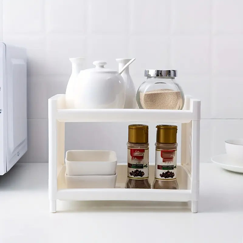 Desk Organizer 2-Tier Compact Open Sides