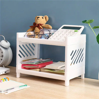 Desk Organizer 2-Tier Compact Open Sides