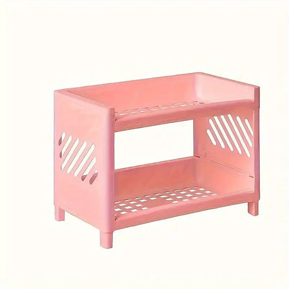 Desk Organizer 2-Tier Compact Open Sides