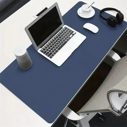 Desk Pad Faux Leather Waterproof Non-Slip Backing