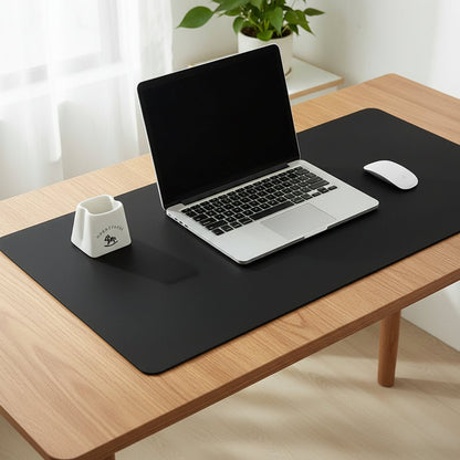 Desk Pad Faux Leather Waterproof Non-Slip Backing
