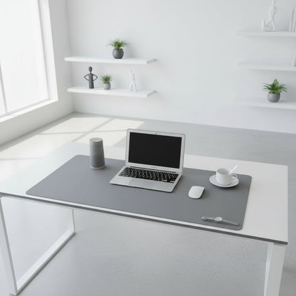 Desk Pad Faux Leather Waterproof Non-Slip Backing
