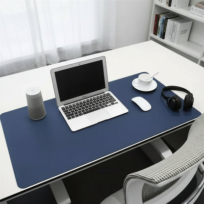 Desk Pad Faux Leather Waterproof Non-Slip Backing