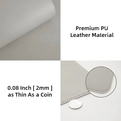 Desk Pad Faux Leather Waterproof Non-Slip Backing