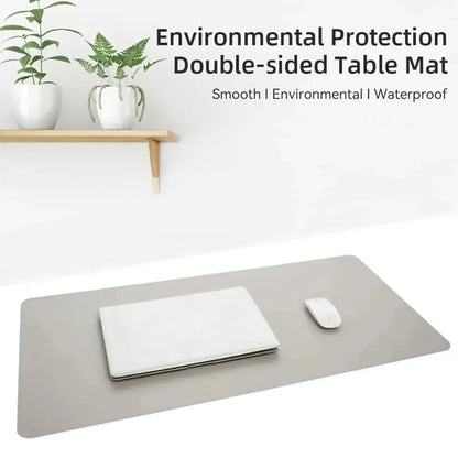 Desk Pad Faux Leather Waterproof Non-Slip Backing