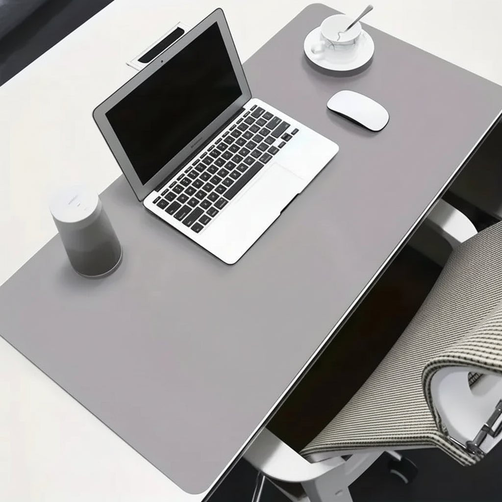 Desk Pad Faux Leather Waterproof Non-Slip Backing