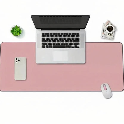Desk Pad Faux Leather Waterproof Non-Slip Backing