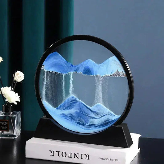 Desk Sand Art Hourglass Real Time Flowing Sand