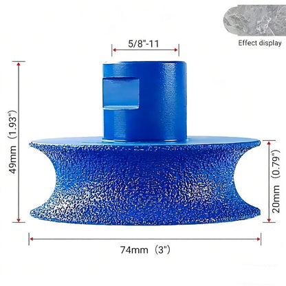 Diamond Grinding Wheel Brazed 74 mm Universal Fit