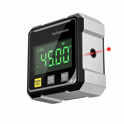 Digital Angle Finder 0.2° Accuracy Laser Line Magnetic Base
