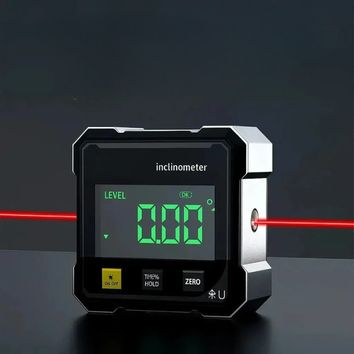 Digital Angle Finder 0.2° Accuracy Laser Line Magnetic Base