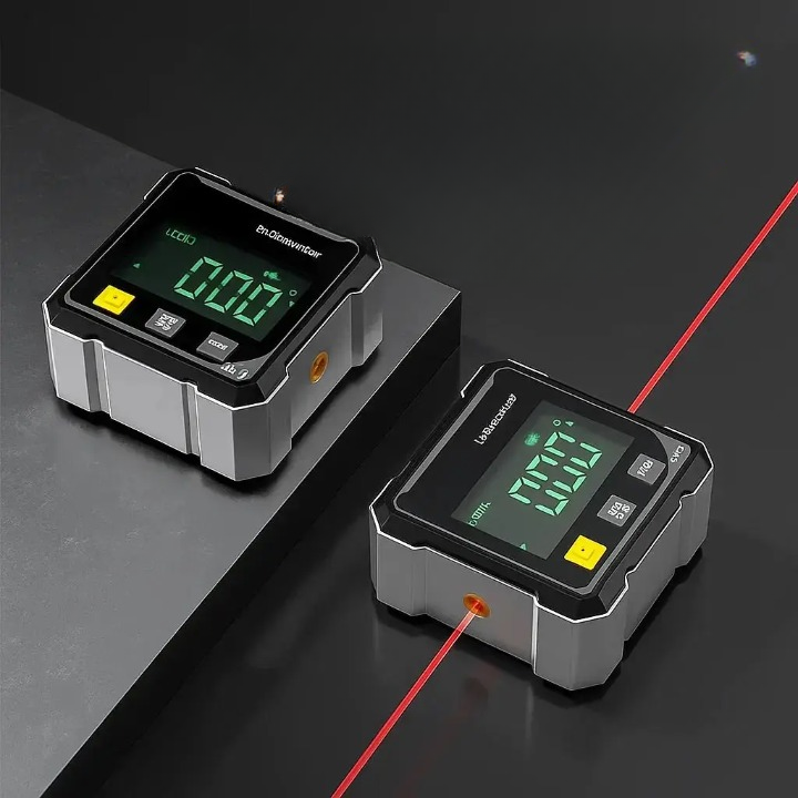 Digital Angle Finder 0.2° Accuracy Laser Line Magnetic Base