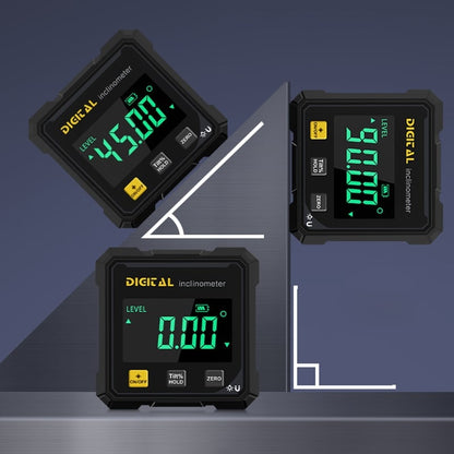 Digital Angle Gauge 360° Range Magnetic Base Illuminated LCD